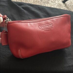 Gorgeous Red Coach Pouch
